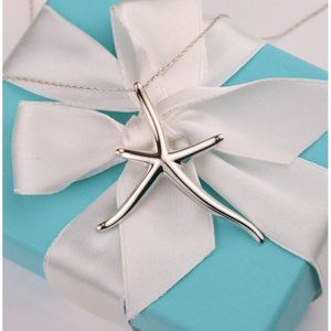 Tiffany & Co. Elsa Peretti Extra Large 50mm Starfish Necklace in Sterling Silver